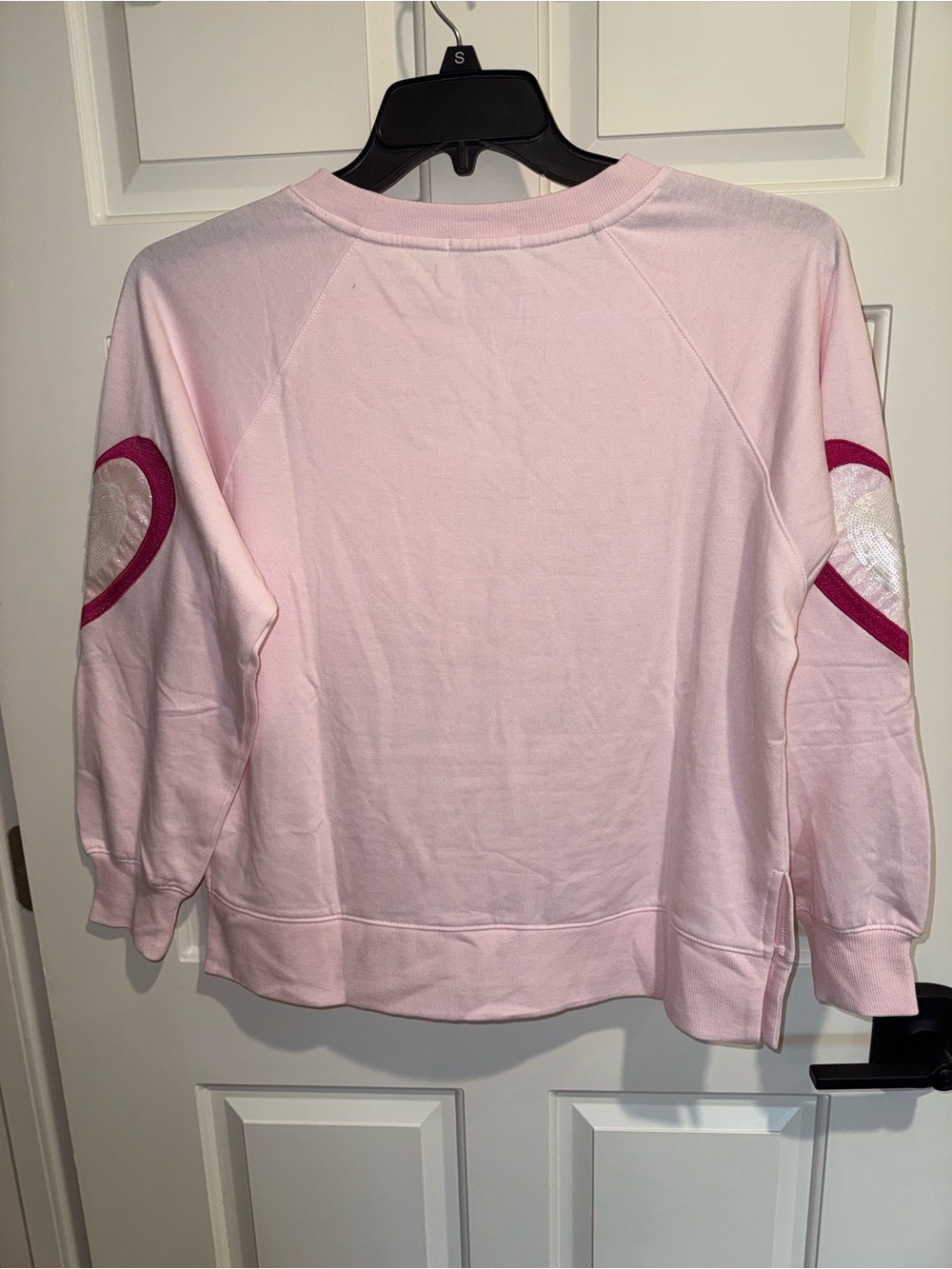 Mary Square Pink 'Love' Sequin Pullover Sweatshirt - Picture 5 of 5